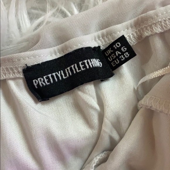 Shape white ruched hook PLT dress - Picture 4 of 6